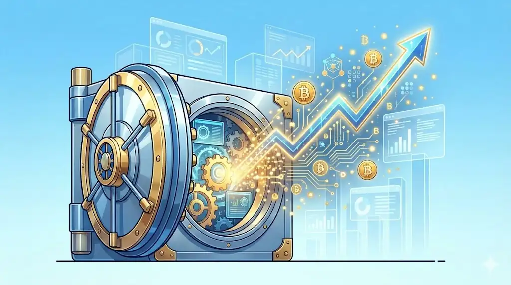 Conceptual header image showing the fusion of traditional retirement savings and digital cryptocurrency assets, symbolizing growth and new opportunity.