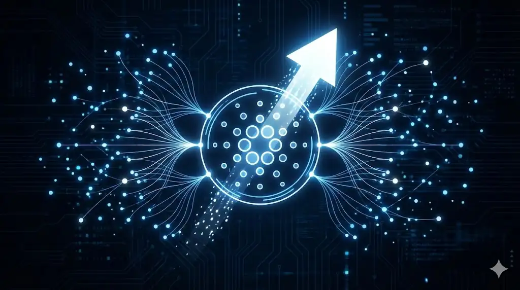 A symbolic image representing Cardano's community governance and positive evolution.