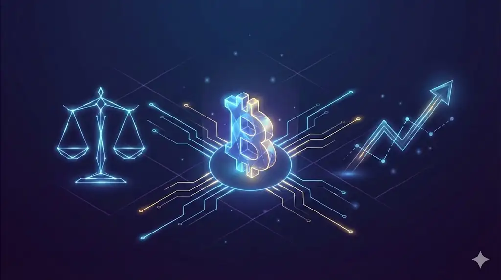 Conceptual header image showing cryptocurrency integration with institutional and regulatory structures.