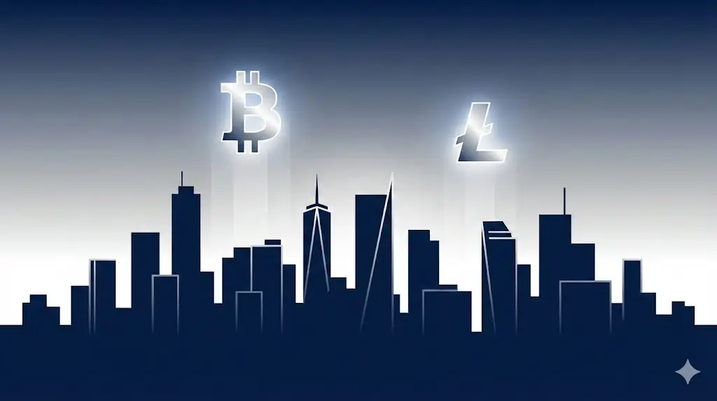 Representing the global shift towards institutional cryptocurrency adoption.