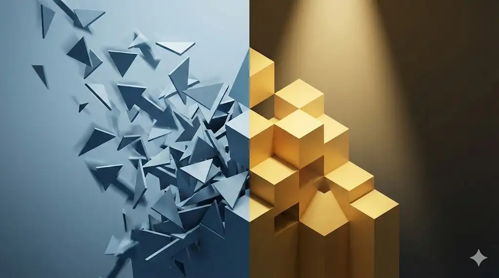 Conceptual artwork depicting the clash between market pressure and crypto resilience.