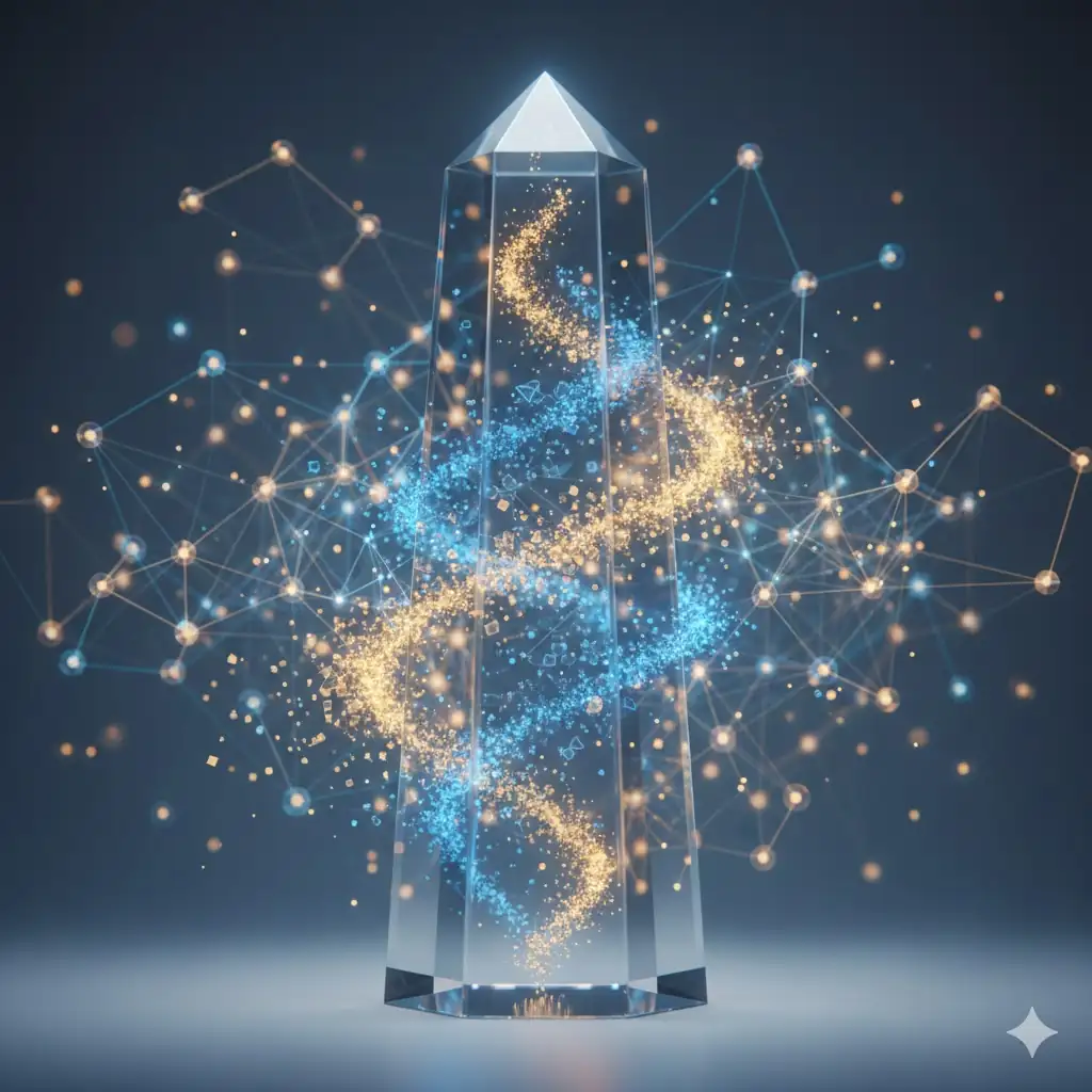 A conceptual image representing the solid foundation and capital flow of a successful blockchain fintech IPO.