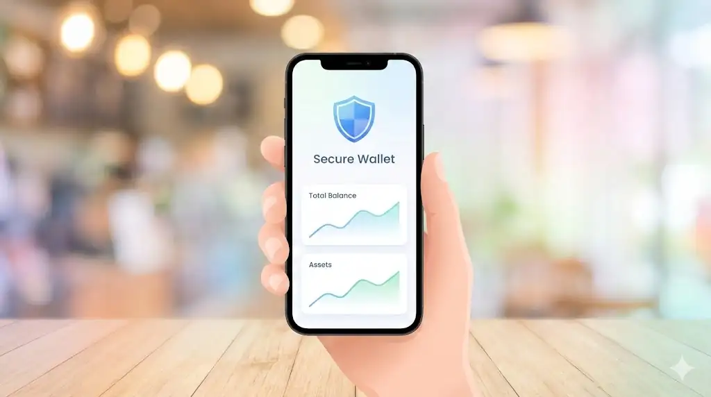 Demonstrating the ease of mobile crypto management.