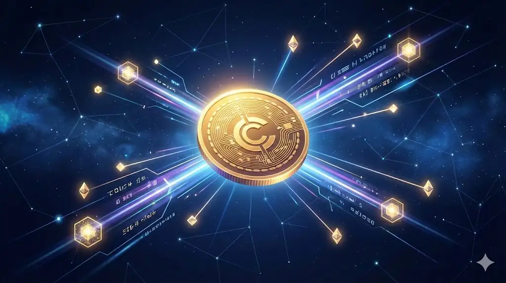 A conceptual header image representing a valuable digital asset at the center of a connected, thriving financial network.