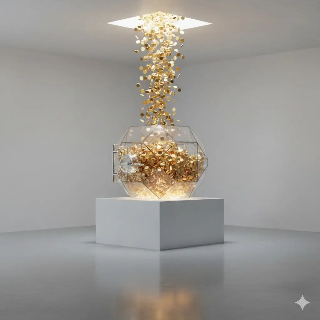 Conceptual image of a digital treasury growing, representing Tron Inc.'s token accumulation strategy.