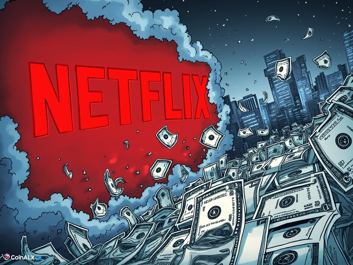 Netflix Plunges 9% on Weak Guidance: Why Crypto Investors Should Watch the Cash Flow Cracks