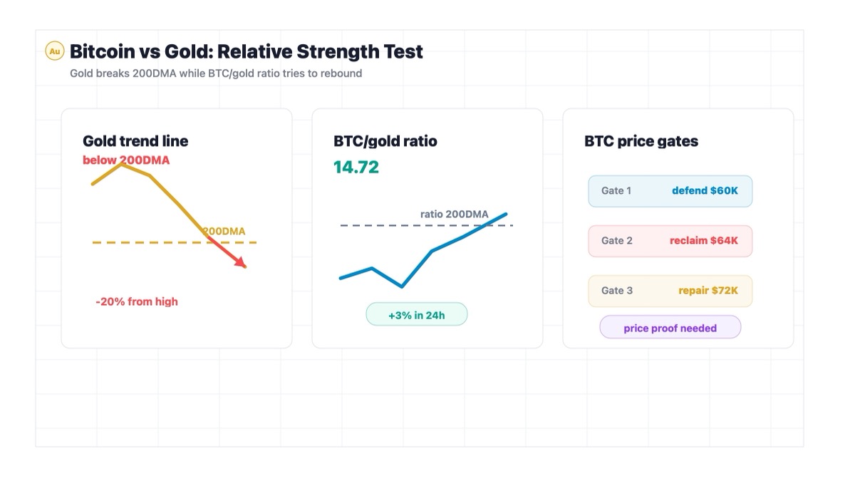Bitcoin Price Outlook: Gold Breaks 200-Day Average as BTC Bulls Watch Ratio