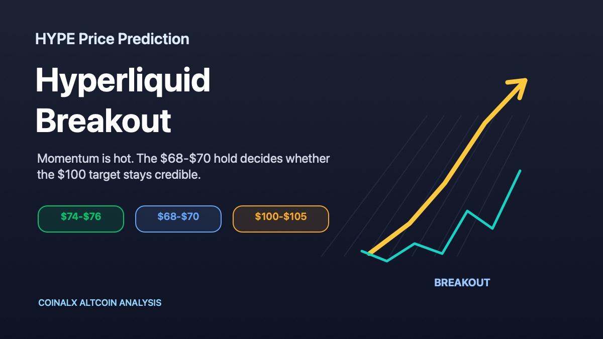 HYPE Price Prediction: Hyperliquid Breakout Targets $100