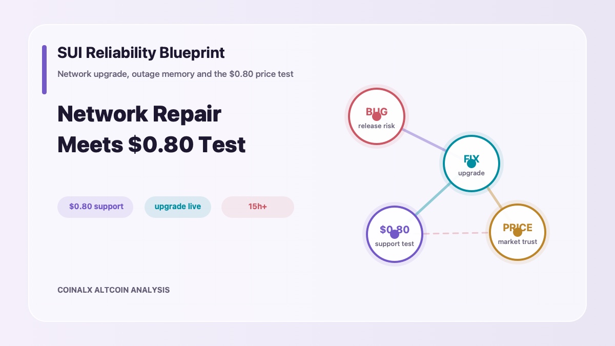 SUI Price Prediction: Network Upgrade Tests $0.80 Support
